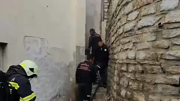 Kullanılmayan hamamda yangın