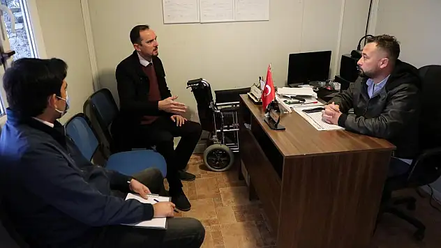 KÜLTÜR VE SOSYAL İŞLER MÜDÜRLÜĞÜ MAHALLE MUHTARLARINI ZİYARET ETTİ