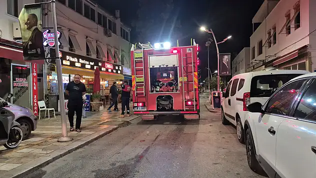 Lojmanda yangın paniği