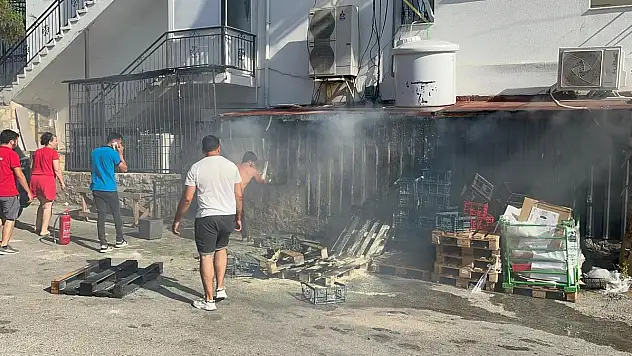 Mahalle Sakinleri Yangının Büyümesini Engelledi