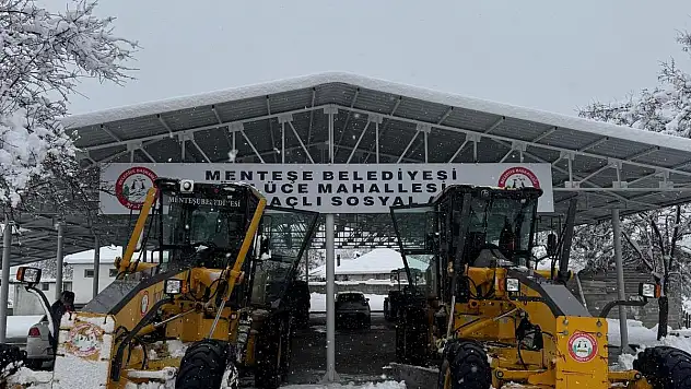 Menteşe Belediyesi, Yüksek Bölgelerde Kar Mesaisine Başladı