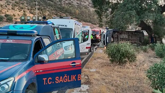 Milas -Bodrum Yolunda Kaza, Çok Sayıda Yaralı Var