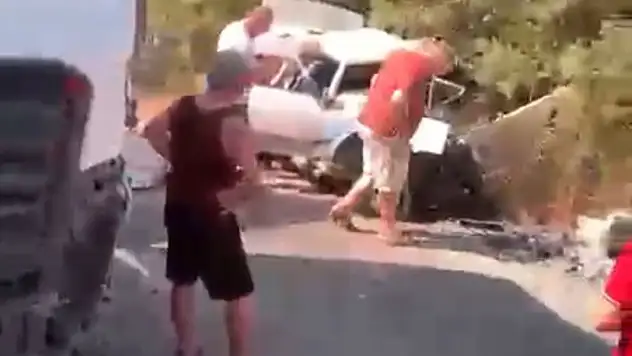 Korkutan kazada 2 yaralı !