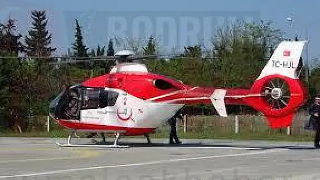 Milas'ta Yangında Ağır Yaralanan Kişi Ambulans Helikopterle İstanbul'a Nakledildi