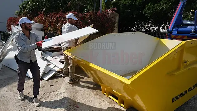 Moloz Atık Konteynerleri Devreye Girdi