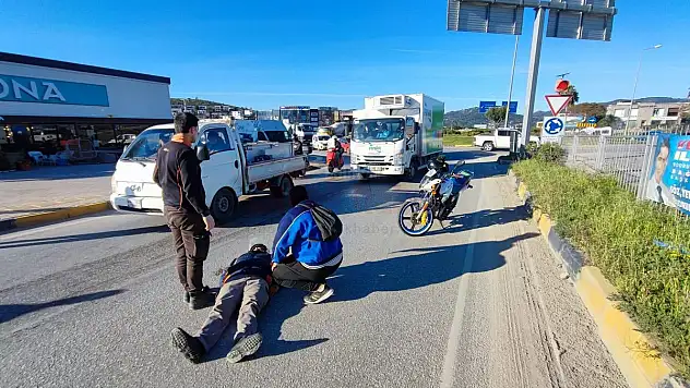 Motokurye Kazada Yaralandı