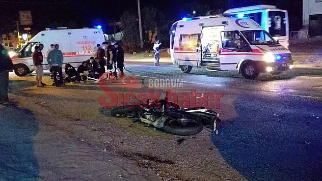 Motor Kazasında 2 Kişi Yaralandı