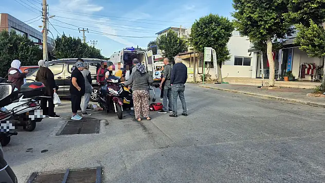 Motosiklet kazası korkuttu