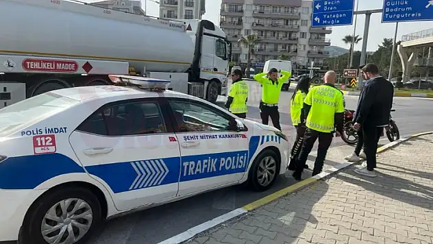 Motosiklet Kazası Ucuz Atlatıldı