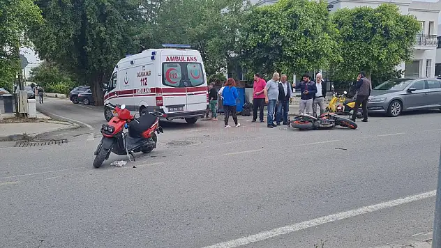 Motosiklet Kazasında 2 Sürücüde Yaralandı