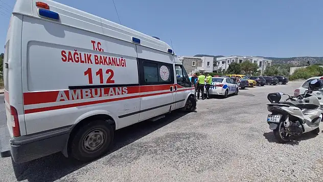 Motosiklet Sürücüsü Düşüp Yaralandı