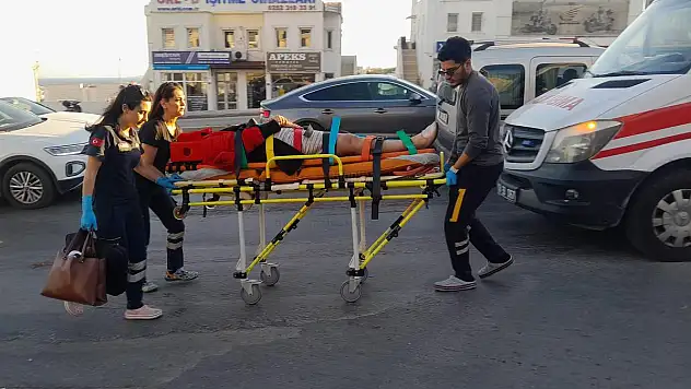 Motosiklet Sürücüsü Kazada Yaralandı