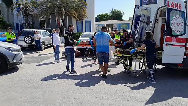 Motosiklet Sürücüsü Kazada Yaralandı