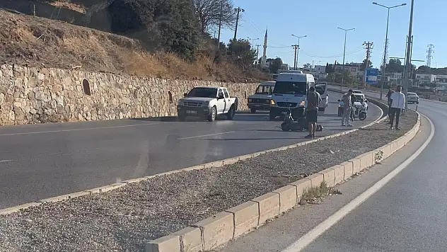 Motosiklet Sürücüsü Kazada Yaralandı