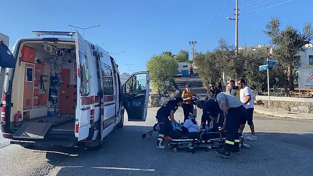 Motosiklet Sürücüsü Kazada Yaralandı