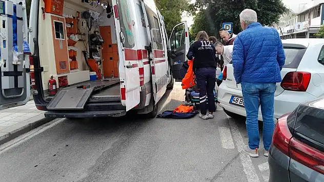 Motosiklet Sürücüsü Kazada Yaralandı