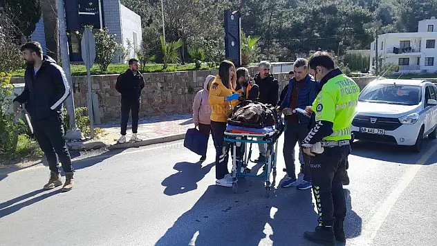 Motosiklet Sürücüsü Kazada Yaralandı