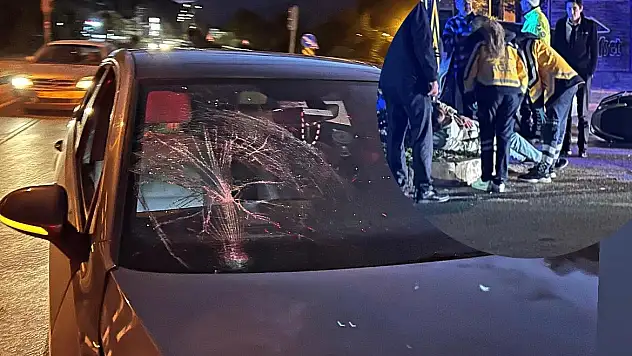 Motosiklet Sürücüsüne Hem Çarptı Hem Üzerine Yürüdü