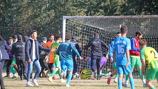 Muğla 1. Amatör Küme maçının ardından arbede yaşandı