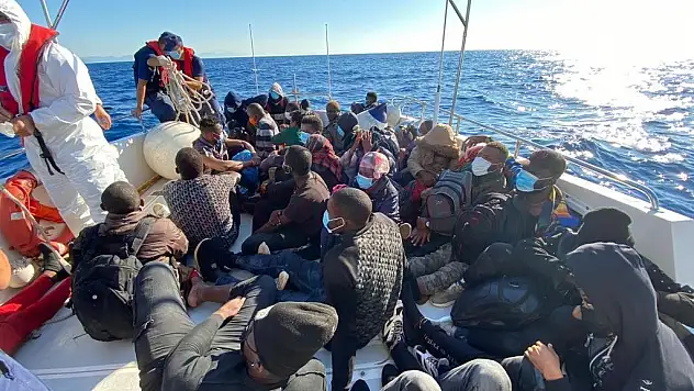 Muğla Açıklarında 47 Düzensiz Göçmen Kurtarılmıştır