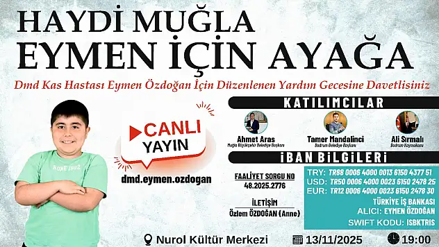 Muğla Eymen'e umut için buluşuyor
