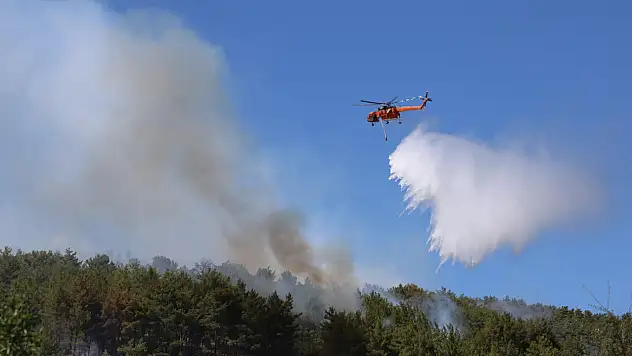 Muğla orman yangını söndürme çalışmaları sürüyor