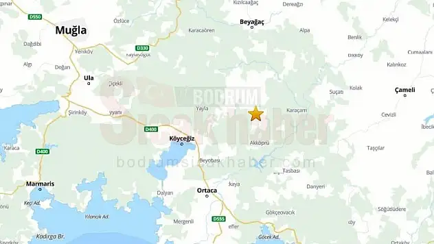 Muğla'da 4.8 büyüklüğünde deprem