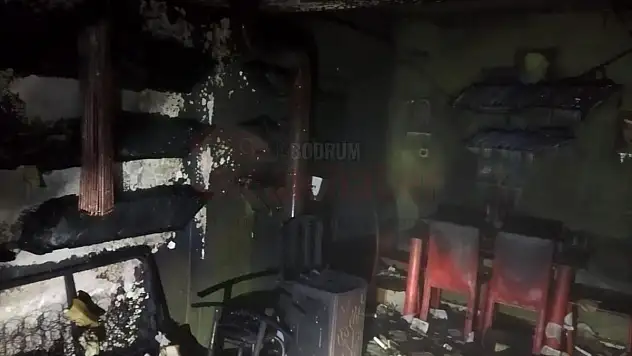 Muğla'da evde çıkan yangında bir kişi yaralandı