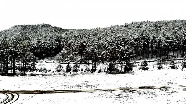 Muğla'da Kartpostallık Kar Manzarası