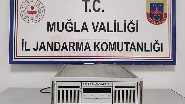 Muğla'da radyo vericisi çalan şüpheli yakalandı