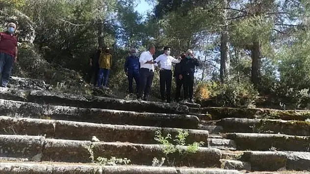 Muğla'daki Hyllarima Antik Kenti'nde incelemelerde bulunuldu