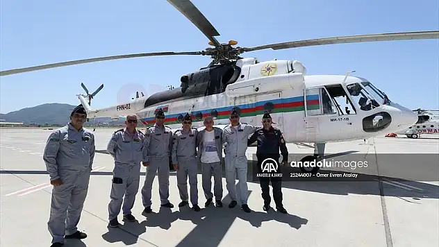 Muğla'daki orman yangınlarına müdahaleye Azerbaycan da hava ve kara desteğiyle katkı sağlıyor