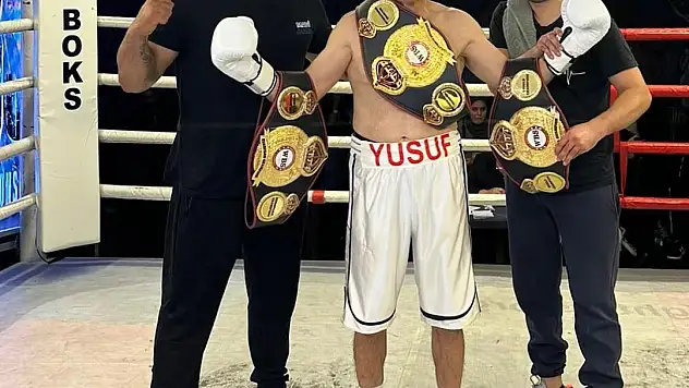 Muğla'lı Boksör Yusuf Işık Altın Kemer'i Muğla'ya Getirdi