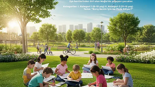 Muğlalı çocuklar dünyaya barışı resmedecek