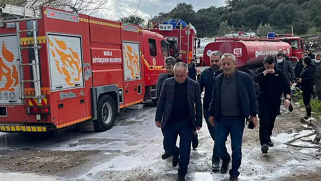 Mustafa Çit ve Oktay Boydak Yangın Bölgesine Gelip İncelemede Bulundular