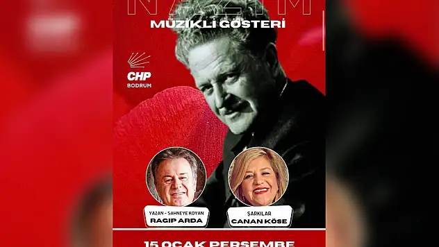 Nazım Hikmet için özel  anma gecesi