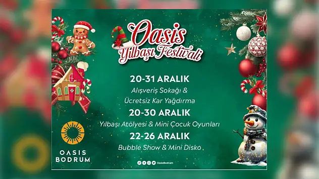 Oasis Bodrum'da yılbaşı coşkusu başlıyor
