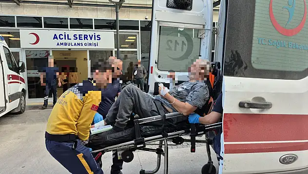 Odun motoruyla kolunu ve bacağını kesti