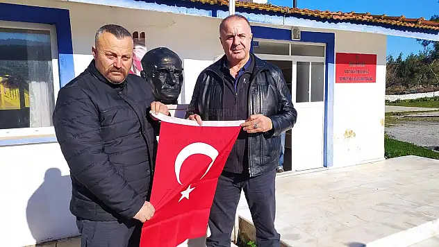 Olmayan muhtarlık binasında muhtar ziyareti