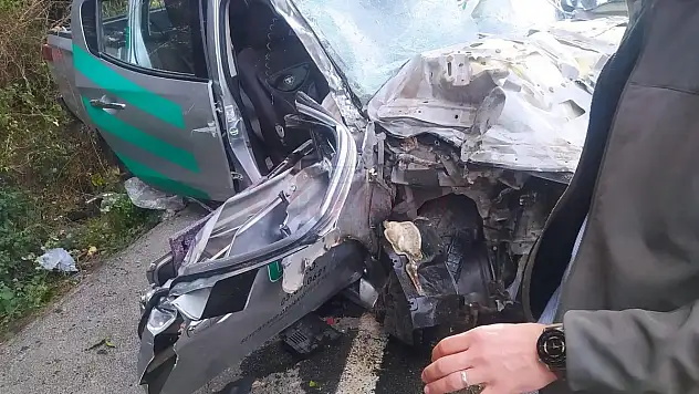 Orman İşletme Müdürlüğü Aracı Kaza Yaptı: 3 Yaralı