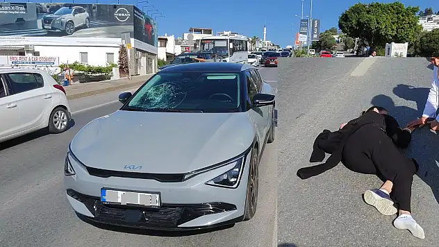 Otomobil yayaya çarptı: 1 yaralı