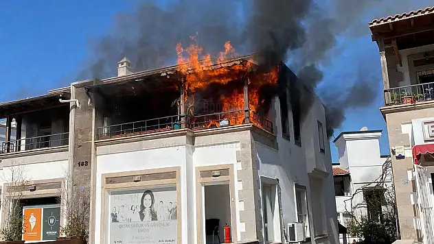 Ortakent'te Çıkan Yangında Ev Kullanılamaz Hale Geldi