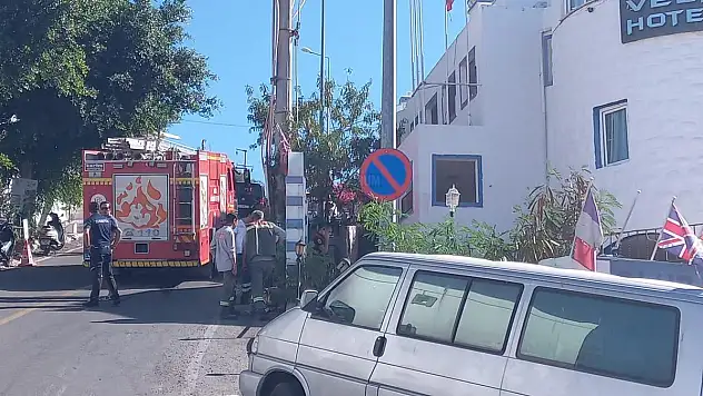 Otel Lojmanında Çıkan Yangın Korkuttu