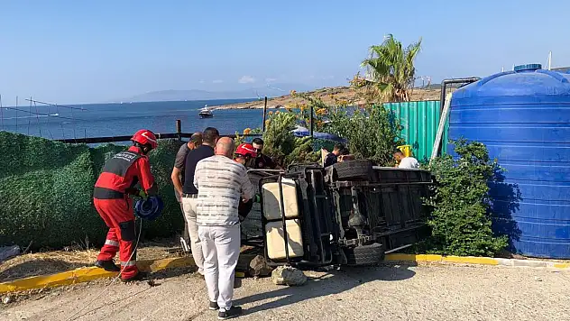 Otelde Araç Devrildi 3 Yaralı