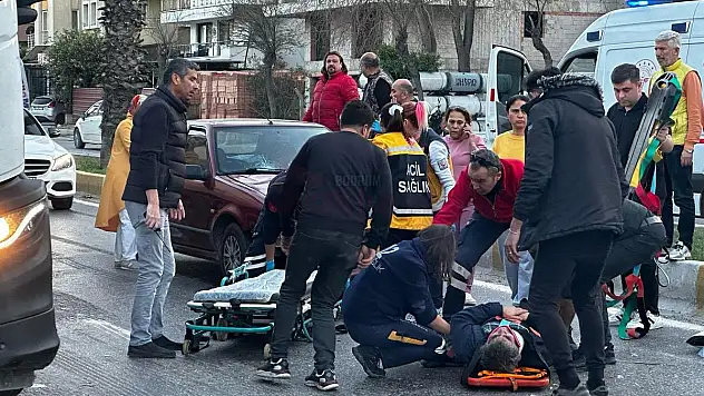 Otomobil Elektrikli Motosiklete Çarptı: 1 Yaralı