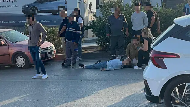 Otomobil kadına çarptı 1 ağır yaralı