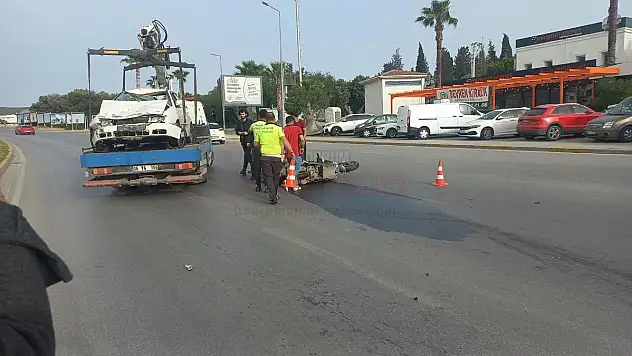 Otomobil Motosiklete Çarptı Kazada 2 Kişi Yaralandı