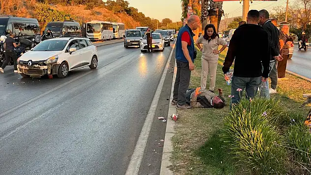 Otomobille Moped Çarpıştı, 1 Yaralı