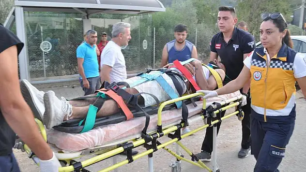 Otomobille Motosiklet Çarpıştı Kazada 1 Kişi Yaralandı