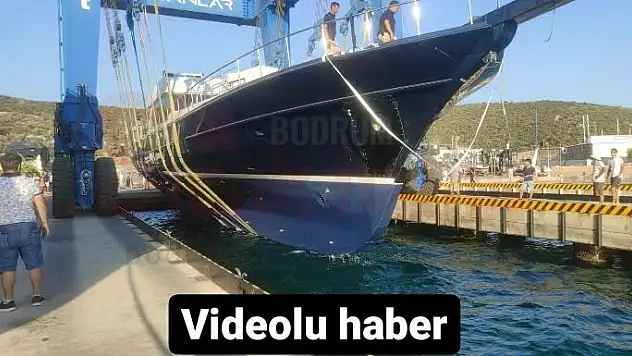 Pura Vida isimli lüks yat denize indirildi